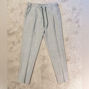 Suitsupply Light Grey Drawstring Ames Trousers - size 34